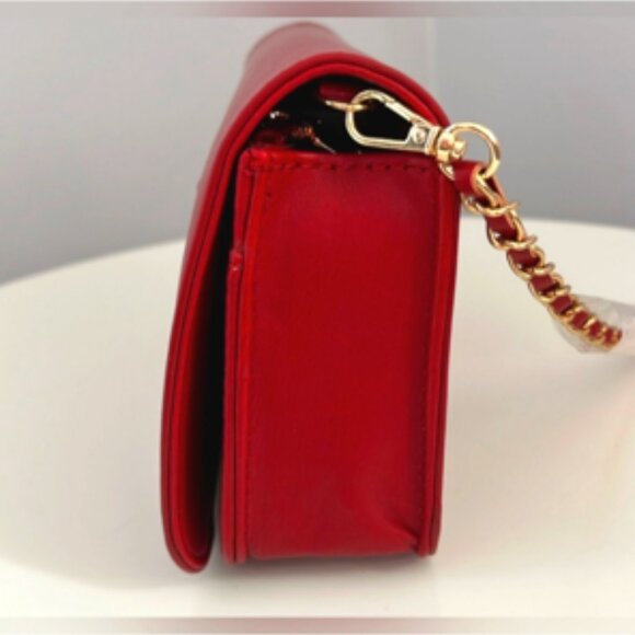 Badgley Mischka Debossed Logo Crossbody - Brick Red - NWT - Picture 4 of 6